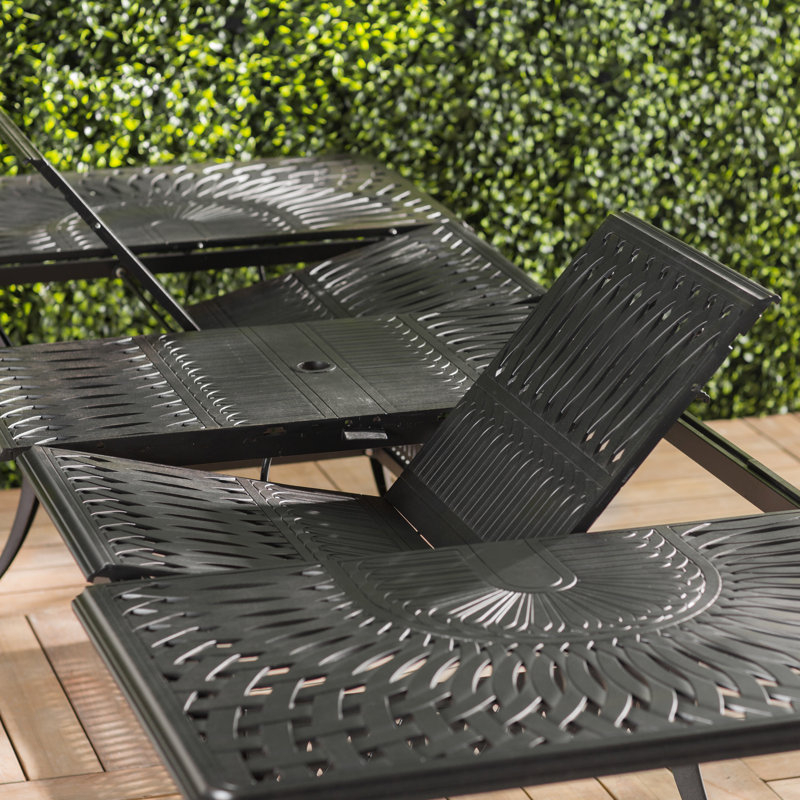 Sol 72 Outdoor Harland Extendable Metal Dining Table & Reviews Wayfair